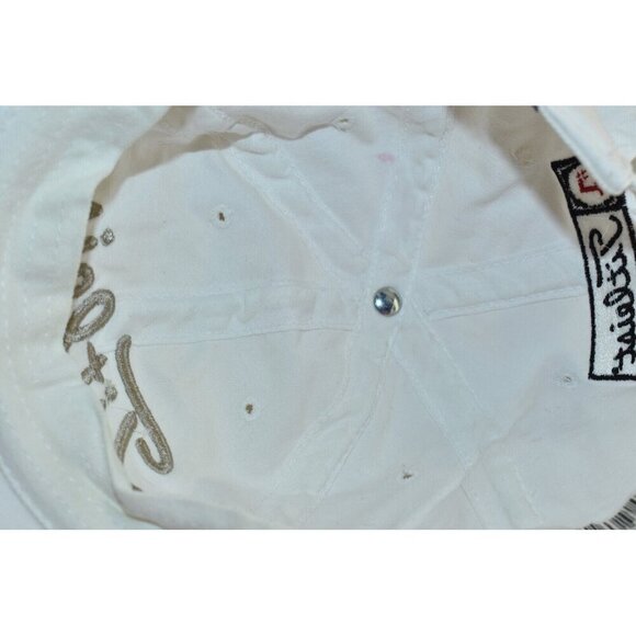 Titleist FJ Footjoy Unisex Adult White/Gold Embroidery Golf Hat Cap Adjustable - Picture 9 of 9